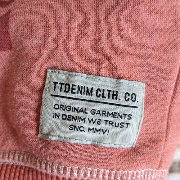 🦅 Tom Tailor Denim Pink Adventure Calls Indigenous Native America Hoodie M - Picture 7 of 7